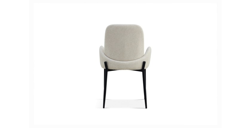 Chaise BALBOA Tissu Bouclé Beige, dimension H88 x L60 x P57, idéal pour votre cuisine ou salle à manger