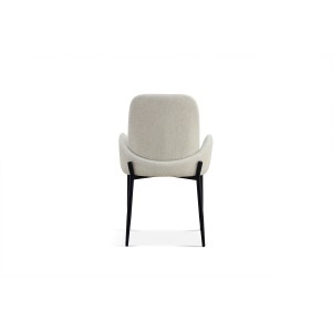 Chaise BALBOA Tissu Bouclé Beige, dimension H88 x L60 x P57, idéal pour votre cuisine ou salle à manger