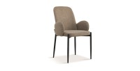 Chaise BALBOA Tissu Bouclé Sable, dimension H88 x L60 x P57, idéal pour votre cuisine ou salle à manger