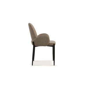 Chaise BALBOA Tissu Bouclé Sable, dimension H88 x L60 x P57, idéal pour votre cuisine ou salle à manger