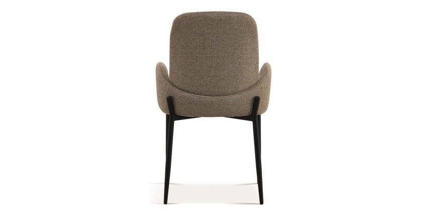 Chaise BALBOA Tissu Bouclé Sable, dimension H88 x L60 x P57, idéal pour votre cuisine ou salle à manger