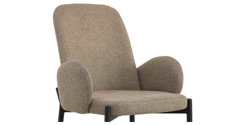 Chaise BALBOA Tissu Sable, dimension H88 x L60 x P57, idéal pour votre cuisine ou salle à manger