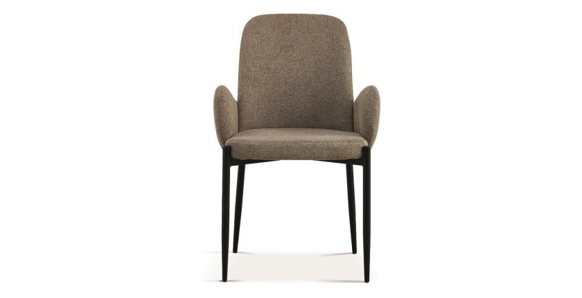 Chaise BALBOA Tissu Sable, dimension H88 x L60 x P57, idéal pour votre cuisine ou salle à manger