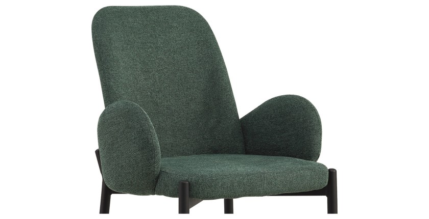 Chaise BALBOA Tissu Vert, dimension H88 x L60 x P57, idéal pour votre cuisine ou salle à manger