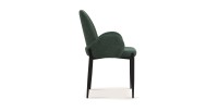 Chaise BALBOA Tissu Vert, dimension H88 x L60 x P57, idéal pour votre cuisine ou salle à manger