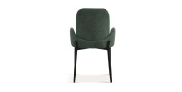 Chaise BALBOA Tissu Vert, dimension H88 x L60 x P57, idéal pour votre cuisine ou salle à manger