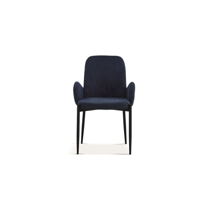 Chaise BALBOA Tissu Bleu, dimension H88 x L60 x P57, idéal pour votre cuisine ou salle à manger