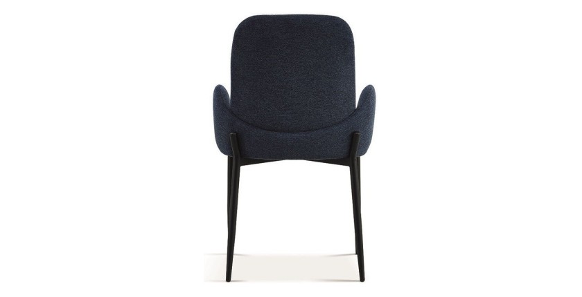 Chaise BALBOA Tissu Bleu, dimension H88 x L60 x P57, idéal pour votre cuisine ou salle à manger