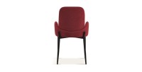 Chaise BALBOA Tissu Rouge, dimension H88 x L60 x P57, idéal pour votre cuisine ou salle à manger