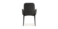 Chaise BALBOA Tissu Gris foncé, dimension H88 x L60 x P57, idéal pour votre cuisine ou salle à manger