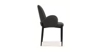 Chaise BALBOA Tissu Gris foncé, dimension H88 x L60 x P57, idéal pour votre cuisine ou salle à manger