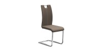 Chaise SOFI PU Cappuccino, dimension H99 x L43 x P57 cm, idéal pour votre cuisine ou salle à manger