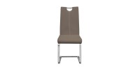 Chaise SOFI PU Cappuccino, dimension H99 x L43 x P57 cm, idéal pour votre cuisine ou salle à manger