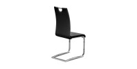 Chaise SOFI PU Noir, dimension H99 x L43 x P57 cm, idéal pour votre cuisine ou salle à manger
