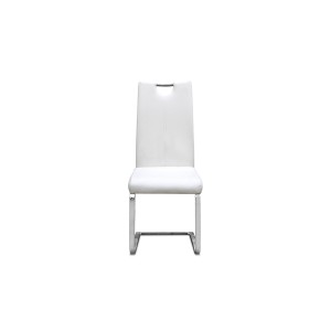 Chaise SOFI PU Blanc, dimension H99 x L43 x P57 cm, idéal pour votre cuisine ou salle à manger