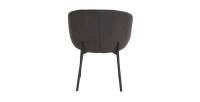 Chaise SEVILLE Tissu bouclé Gris, dimension H79 x L57 x P62, idéal pour votre cuisine ou salle à manger