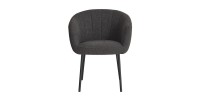 Chaise SEVILLE Tissu bouclé Gris, dimension H79 x L57 x P62, idéal pour votre cuisine ou salle à manger