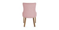 Chaise ROYA Tissu rose, dimension H93 x L56 x P60, idéal pour votre cuisine ou salle à manger