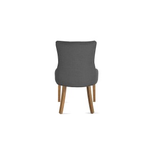 Chaise ROYA Tissu Anthracite, dimension H93 x L56 x P60, idéal pour votre cuisine ou salle à manger