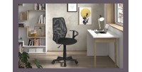 Chaise de bureau JOSH Tissu filet, idéal pour un bureau confortable et moderne