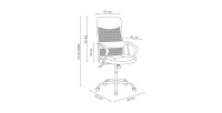 Chaise de bureau JOY Tissu filet, idéal pour un bureau confortable et design
