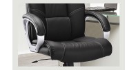 Chaise de bureau LIDA PU Noir, un choix confortable et élégant pour votre bureau