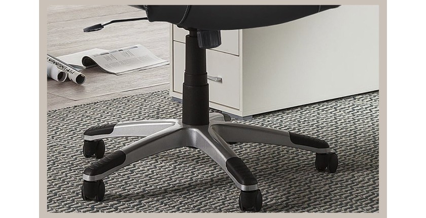 Chaise de bureau LIDA PU Noir, un choix confortable et élégant pour votre bureau