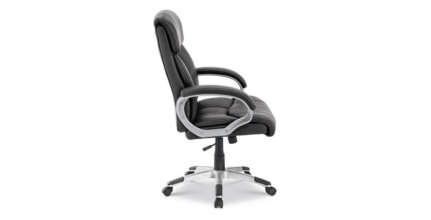 Chaise de bureau LIDA PU Noir, un choix confortable et élégant pour votre bureau
