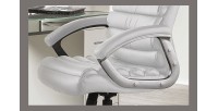 Chaise de bureau JOHN PU Blanc, un choix confortable et élégant pour votre bureau