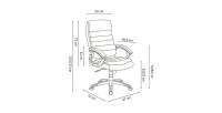 Chaise de bureau JOHN PU Blanc, un choix confortable et élégant pour votre bureau