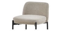 Chaise de comptoir ELISE couleur sable, dimensions H91 x L44 x P42, idéal pour un comptoir moderne