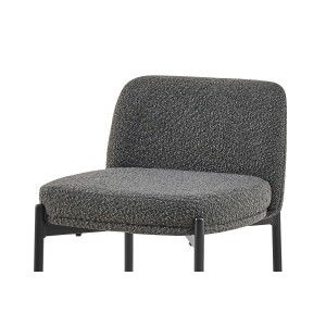 Chaise de comptoir ELISE couleur grise, dimensions H91 x L44 x P42, idéal pour un comptoir moderne