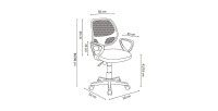 Chaise de bureau IPOLIST Tissu filet, idéal pour un bureau confortable et moderne