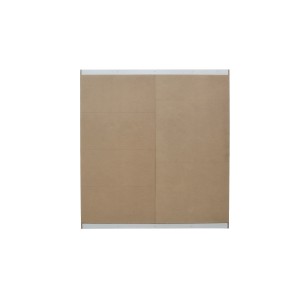 Garde Robe MILS, armoire 2 portes coulissantes chêne sonoma, idéal pour une chambre design