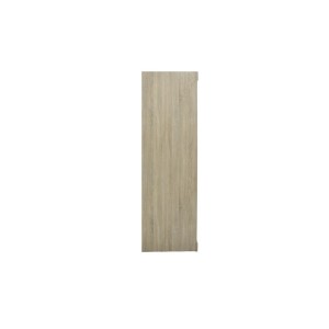 Garde Robe MILS, armoire 2 portes coulissantes avec miroir coloris chêne sonoma, idéal pour une chambre design