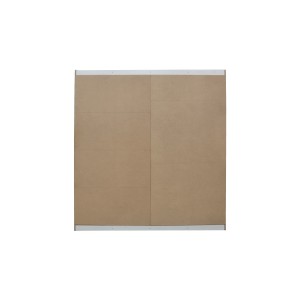 Garde Robe MILS, armoire 2 portes coulissantes avec miroir coloris chêne sonoma, idéal pour une chambre design