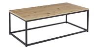 Table basse EWING en chêne vieilli, idéal pour un salon unique