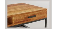 Table basse collection MADEIRO en bois exotique Mangolia, idéal pour un salon design et hors du commun
