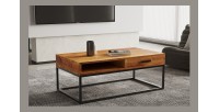 Table basse collection MADEIRO en bois exotique Mangolia, idéal pour un salon design et hors du commun