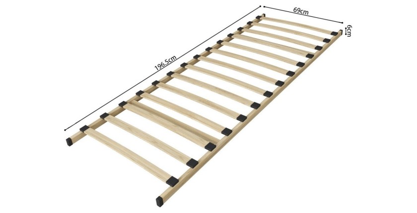Sommier à lattes PHA 70x200 - KIT