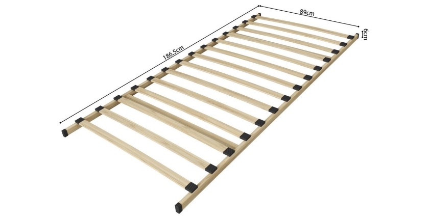 Sommier à lattes PHA 90x190 - KIT