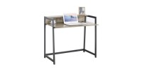 Bureau droit collection LAN effet bois exotique Sonoma