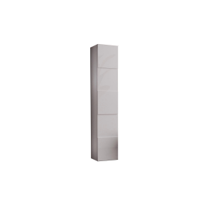 Meuble de salle de bain suspendu, 1porte, collection KUBRICK. Coloris blanc brillant