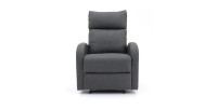 Fauteuil relax ERA relevable manuellement matière PU couleur noir, un fauteuil d'exception