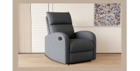 Fauteuil relax ERA relevable manuellement matière PU couleur noir, un fauteuil d'exception