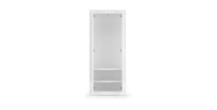Armoire d'entrée, collection CISA, coloris blanc brillant laqué