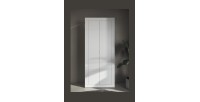 Armoire d'entrée, collection CISA, coloris blanc brillant laqué