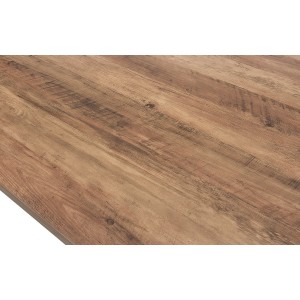 Table à manger EDWAR longueur 180cm en décor bois exotique mango, idéal pour une salle à manger conviviale