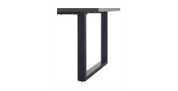 Table à manger EDWAR longueur 180cm en décor bois brun foncé, idéal pour une salle à manger conviviale