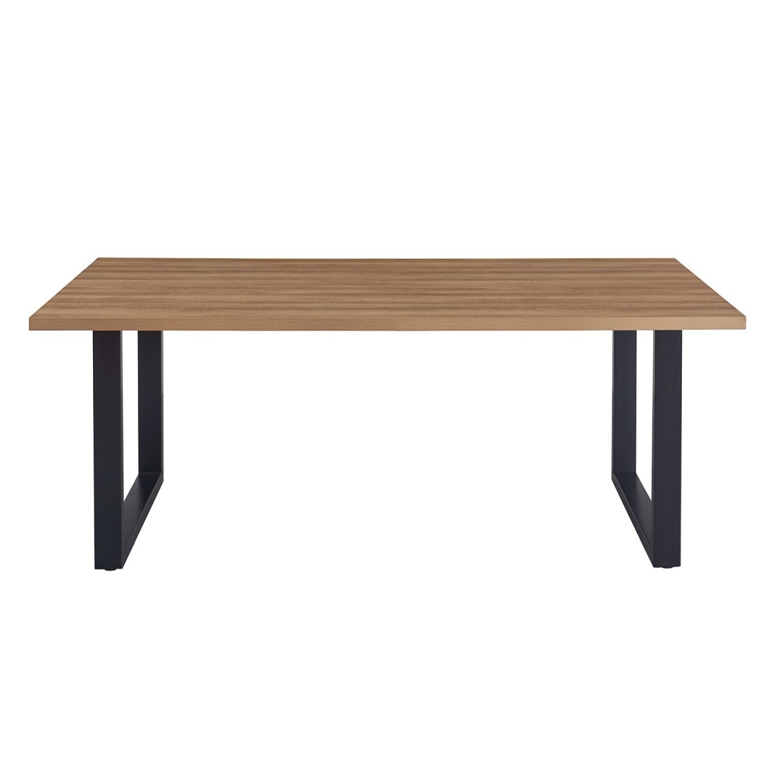 Table à manger EDWAR longueur 200cm en décor chêne vieilli, idéal pour une salle à manger conviviale